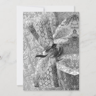 25th Wedding Anniversary Jubilee 2020 Chic Silver Save The Date