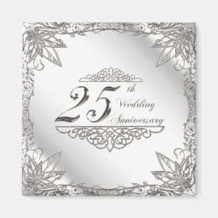 25th Wedding Anniversary Magnet