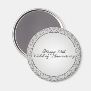 25th Wedding Anniversary Magnet