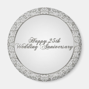 25th Wedding Anniversary Magnet