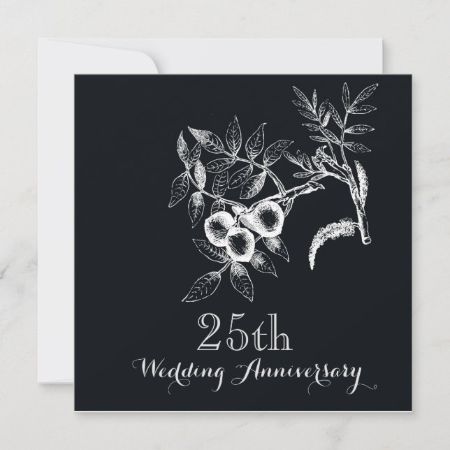 25th Wedding Anniversary Party Invitation (Front)