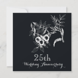 25th Wedding Anniversary Party Invitation