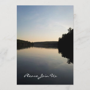 25th Wedding Anniversary Party Invitations Sunset