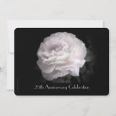 25th Wedding Anniversary Party Pale Pink Rose Invitation (Front)