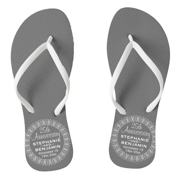 personalised wedding flip flops