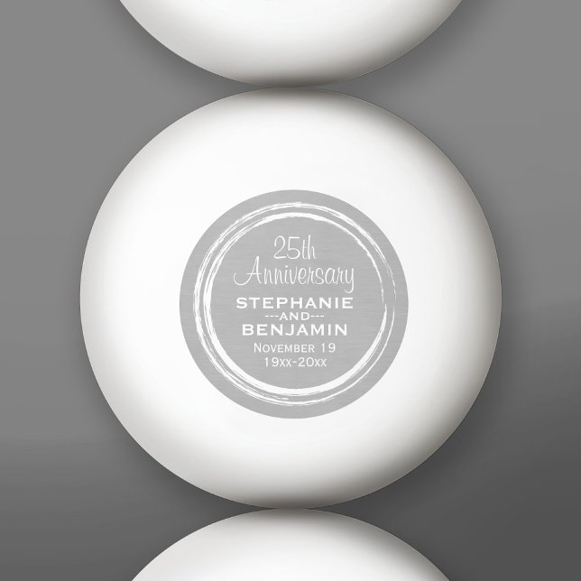 25th Wedding Anniversary Personalised Ping Pong Ball (Custom Ping Pong Balls)