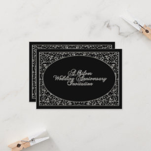 25th Wedding Anniversary RSVP Invitation Card