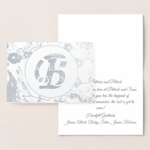 25th Wedding Anniversary Silver Foil Greeting Foil Card