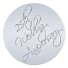 25th Wedding Anniversary Sticker