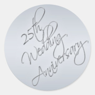 25th Wedding Anniversary Sticker