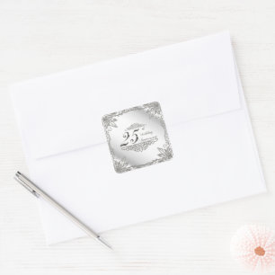25th Wedding Anniversary Stickers