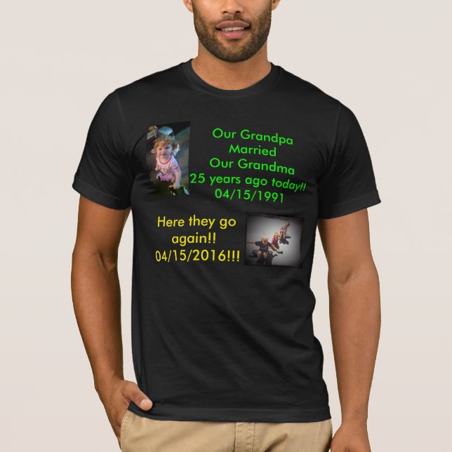 25th Wedding Anniversary T-Shirt (Front)