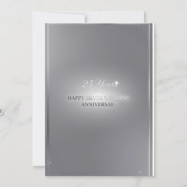 25th wedding greeting cards (Front)