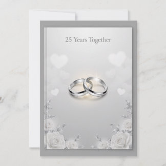 25th wedding greeting cards