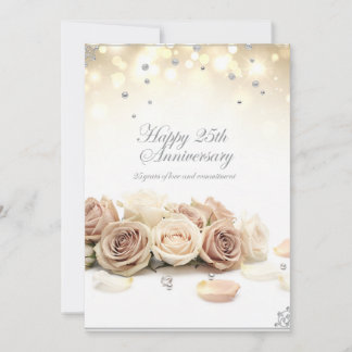 25th wedding greeting cards