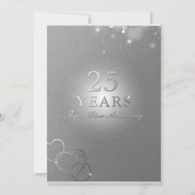 25th wedding greeting cards (Front)