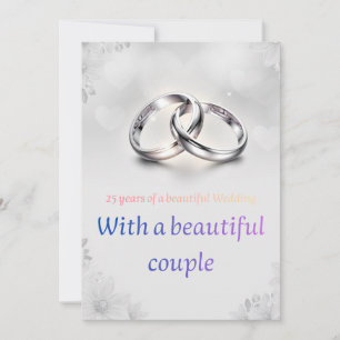25th wedding greeting cards