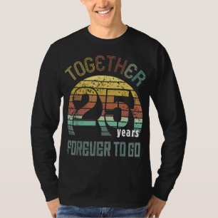 25th Years Wedding Anniversary Gifts For Couples M T-Shirt