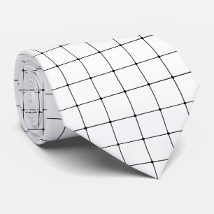 260216 Grid - Black on White Tie