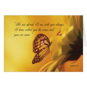 2607 Be Not Afraid Butterfly and Flower