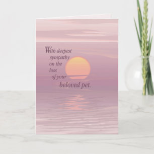 2620 Sunrise Pet Sympathy Card