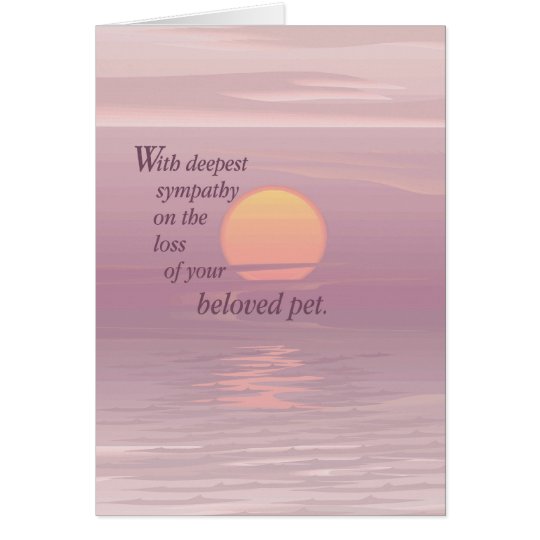 2620 Sunrise Pet Sympathy Card