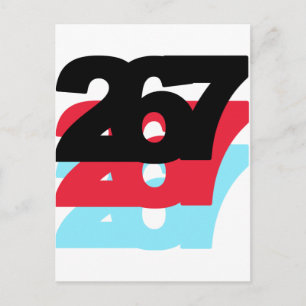 267 Area Code Postcard