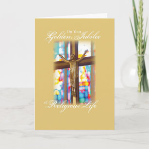 2683 Golden Jubilee Stained Glass Card