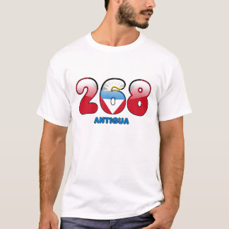 268 Area code for Antigua T-Shirt