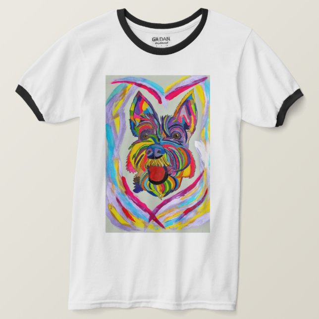 268 - Schnauzer Love T-Shirt (Design Front)