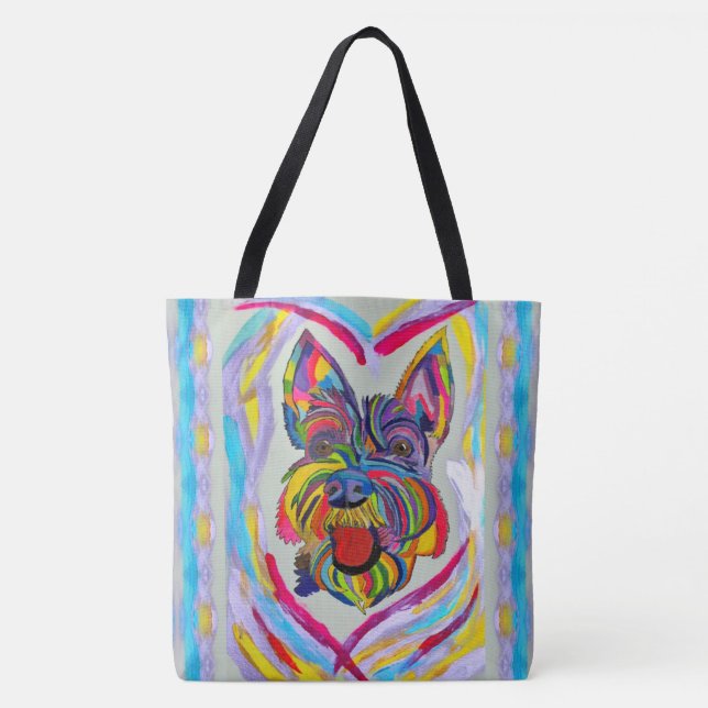 268 - Schnauzer Love Tote Bag (Front)