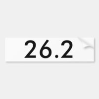 26.2 Bumper Sticker