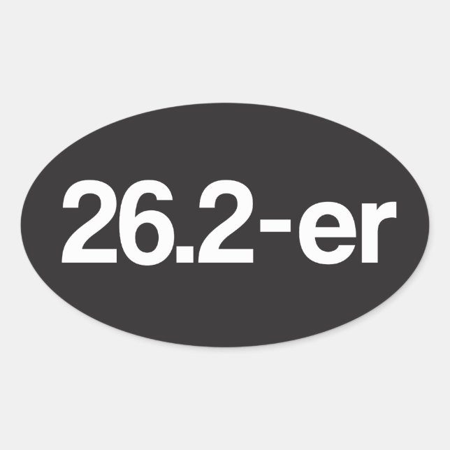 26.2-er or Marathoner - Marathon Runners Stickers (Front)