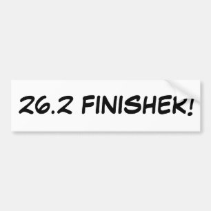 26.2 FINISHER! BUMPER STICKER