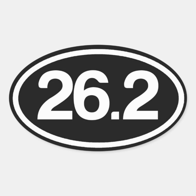 26.2 Full Marathon Sticker (Front)