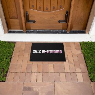 26.2 in Training - Girly Marathon Running Doormat