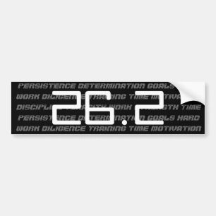 26.2 marathon bumper sticker