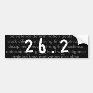 26.2 marathon bumper sticker