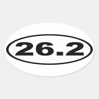 26.2 Marathon Oval Sticker