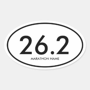 26.2 Marathon Oval Sticker