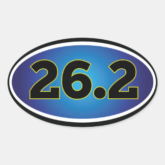 26.2 Marathon Oval Sticker