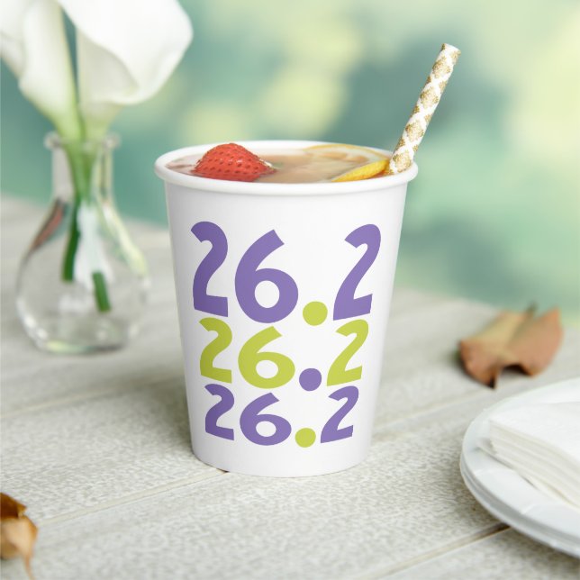 26.2 Marathon Runner Paper Cups (Insitu)