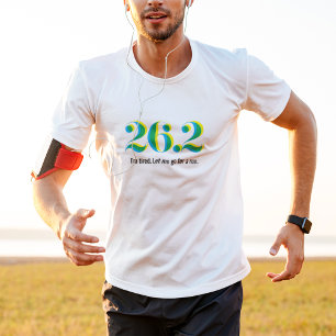 26.2 Marathon Running Bold Men's Tri-Blend Shirt