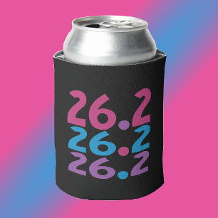 26.2 Marathoner - Marathon Runner Pink Colourful Can Cooler