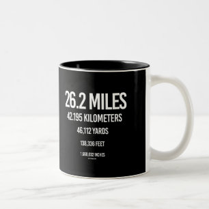 26-2 Mile Measurements -   Running Fitness -.png Two-Tone Coffee Mug