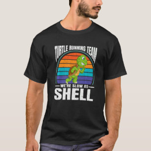 26 2 Runner Marathon Turtle Running Team We're Slo T-Shirt