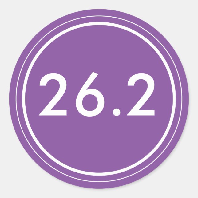 26.2 Sticker | Purple and white (Front)