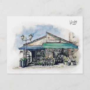26 : A florist  Postcard