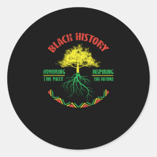26 Black History Month African Pride Apparel Gift Classic Round Sticker