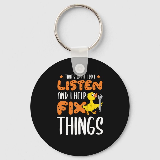 26.Rubber duck for a Duck Lovers Key Ring (Front)